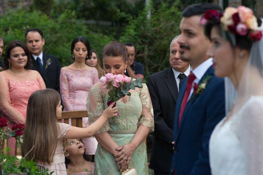 Photo including the bride and groom of a wedding but also telling the story of the day