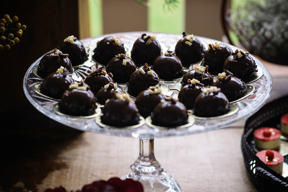 Image of chocolate candies at a wedding venue to show a small wedding detail