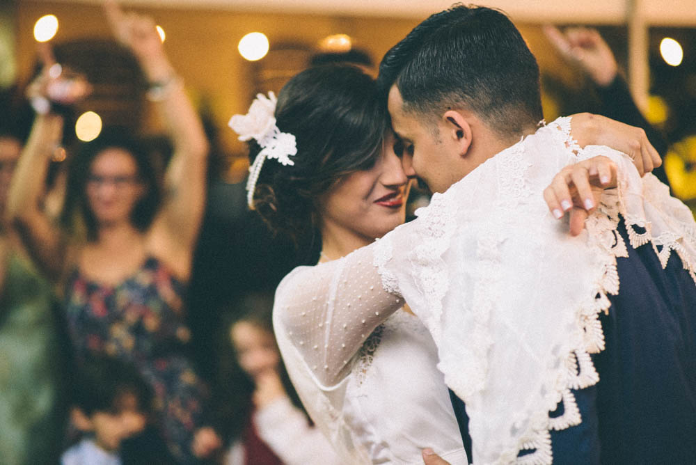 Image of wedding first dance with natural lighting