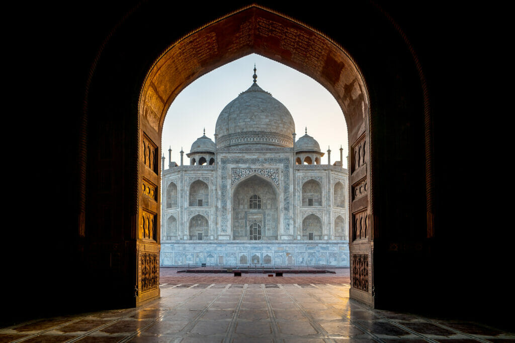 The taj mahal.